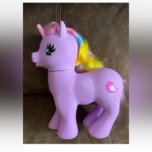 My little Pony Unicorn large Gi-G0 Wonderland 9 in lavender rainbow hair bird